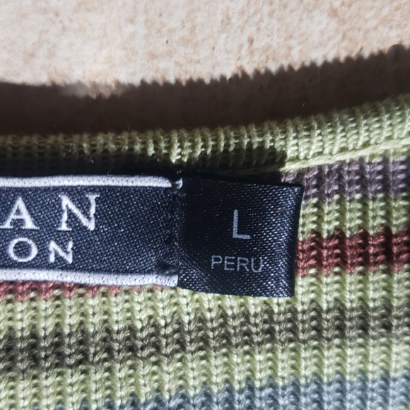 Peruvian Collection Green Sweater Large Super Soft - Picture 6 of 8